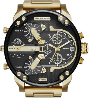 Diesel Mr. Daddy Watch for Men, Quartz Multifunctional Movement with Stainless Steel Strap