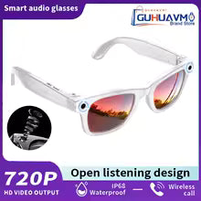 AI Smart Glasses with 8MP Camera Video Recording 100+ Language Translation Sunglasses Bluetooth Call Music Playing Men Women