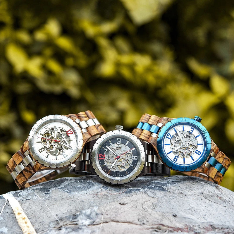 Wooden Automatic Mechanical Watches Men Luxury 1