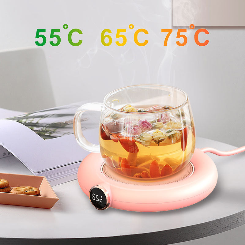 Cup Warmer Pad USB Charge Home Office 3 Temperatures Adjustable Heat Plate LED Display Electric Heater Mug Pad Winter Kitchen Gadgets 2