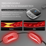 2024 Mini Portable Hanging Neck Massager With Heat Electric EMS TENS Pulse Hot Compress Smart Cervical Spine Massager Shoulder 3