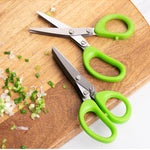 Multifunctional Multi-layer Green Onion Scissors Stainless Steel Onion Cutting Knife Herb Seaweed Spice Scissors Kitchen Scissor Kitchen Gadgets 8