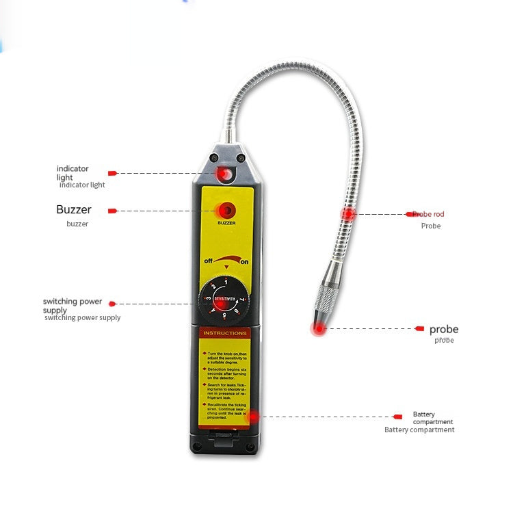 WJL-6000 Halogen Air Tightness Electronic Car Leak Detector 5