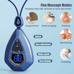 Smart Neck Massager Heating EMS Pulse Neck Massage Apparatus Heat Electric Mini Back Body Massager Cervical Vertebra Pain Relief 3