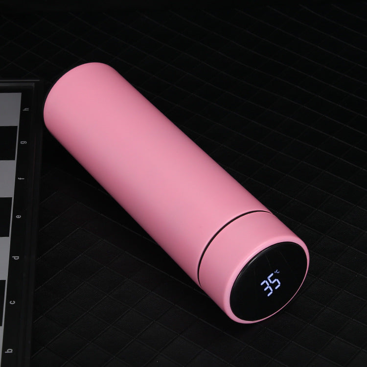 500ML Smart Water Bottle Stainless Steel Vacuum Flasks Intelligent Temperature Display Coffee Mug Cup 12