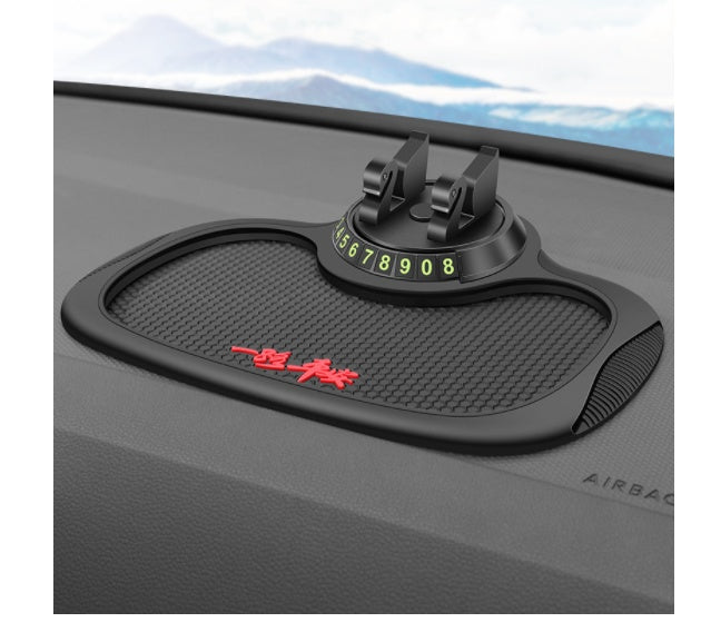 Non-Slip Car Phone Pad For 4-in-1 Car Parking Number Card Anti-Slip Mat Auto Phone Holder Sticky Anti Slide Dash Phone Mount 11