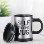 Automatic Stirring Glass Lazy Electric Mug Stainless Steel Electric Rotating Coffee Cup 2