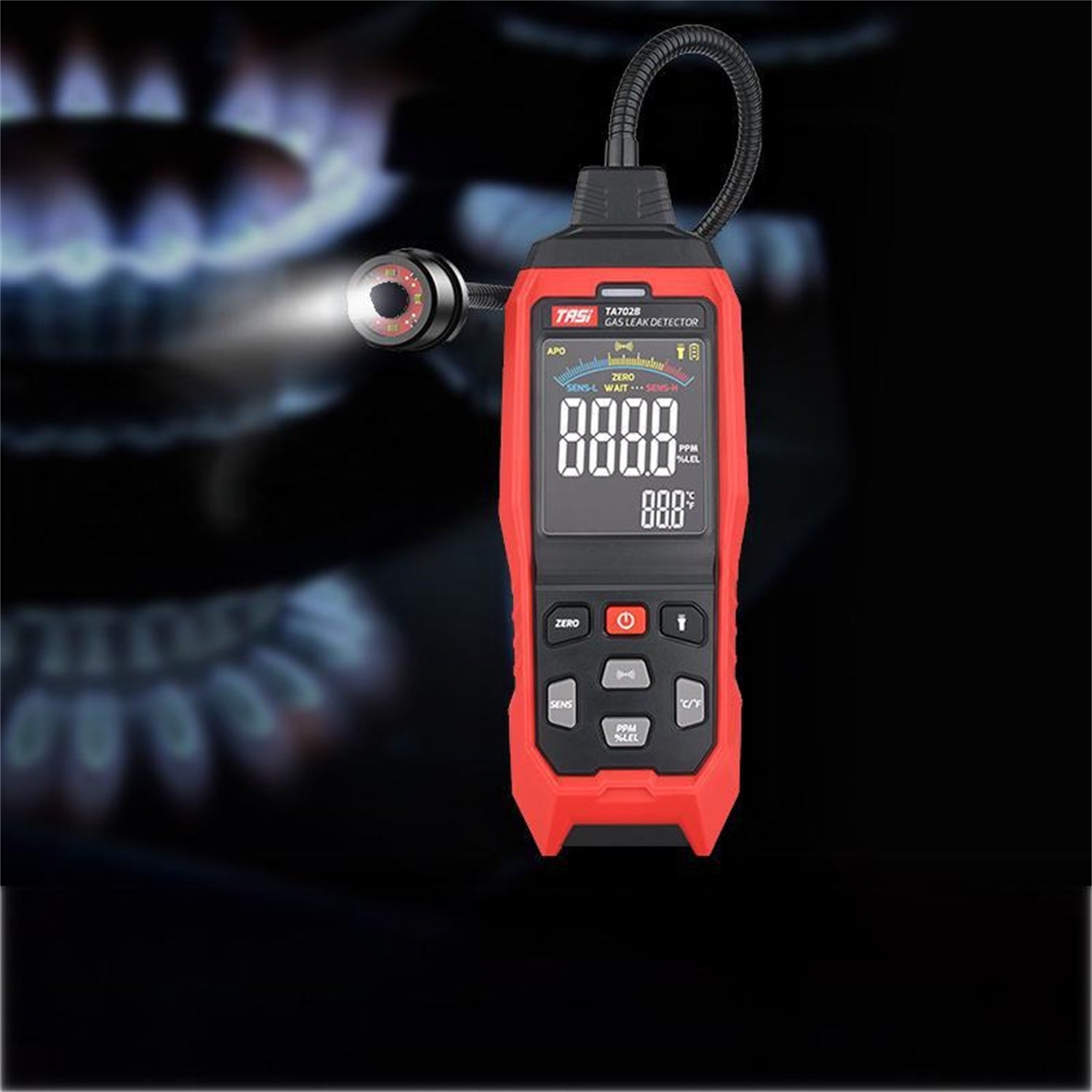Portable Combustible Gas Leak Detector Made Of Plastic