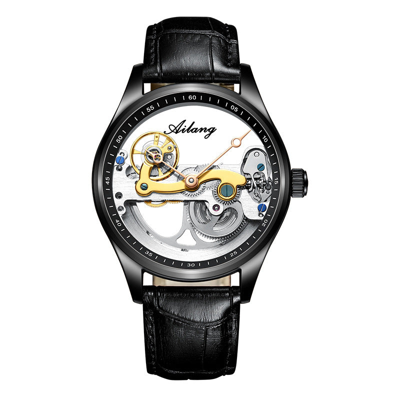 Automatic Mechanical Watch Creative Hollow Male Watch Generation Silicone Band Watch 7