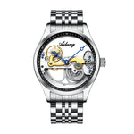 Automatic Mechanical Watch Creative Hollow Male Watch Generation Silicone Band Watch 4
