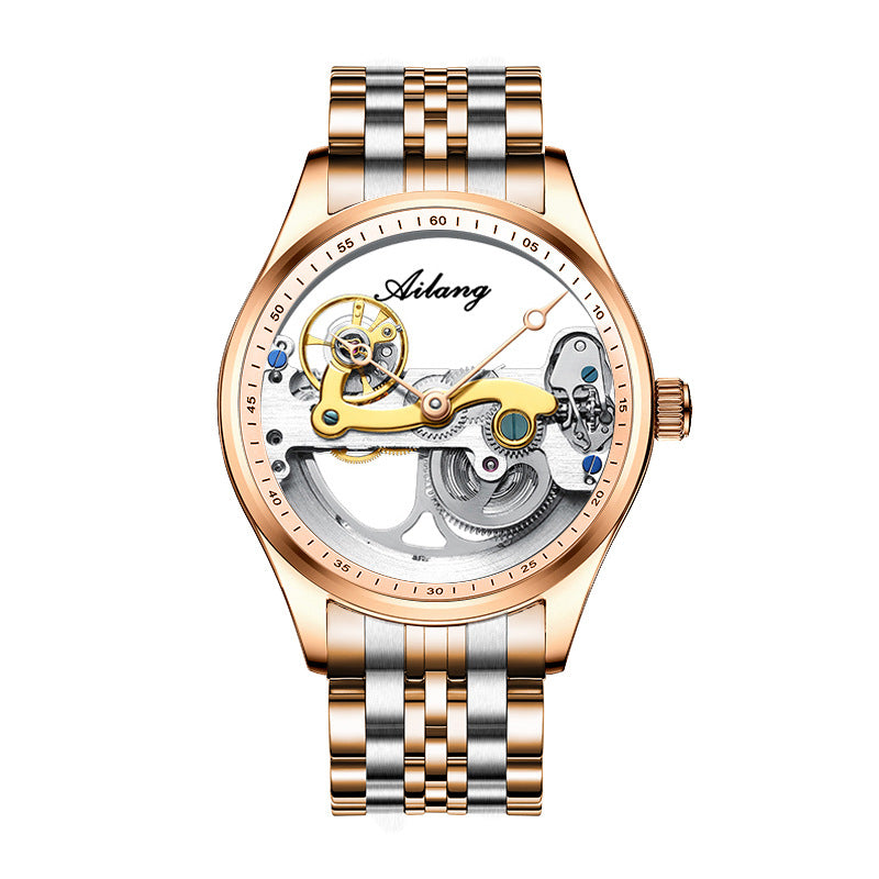 Automatic Mechanical Watch Creative Hollow Male Watch Generation Silicone Band Watch 12