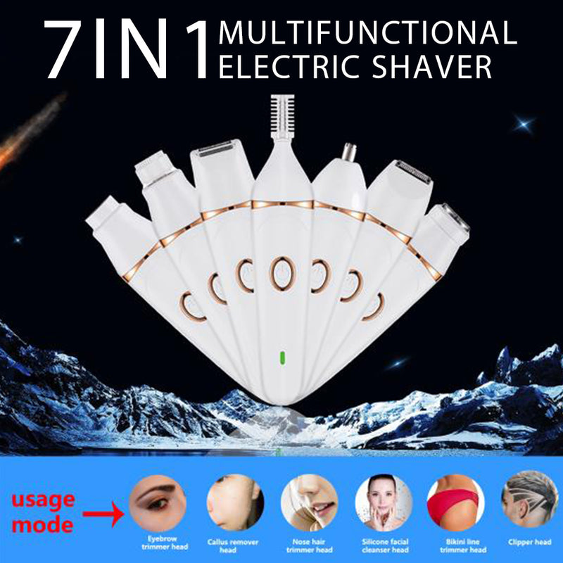 7 In 1 Electric Eyebrow Trimmer USB Rechargeable Home Use Devices Hair Remover 1