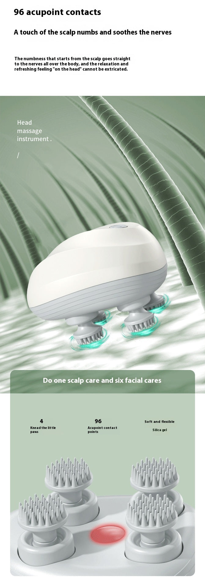 Head Massager Electric Neck Massager Rechargeable 4