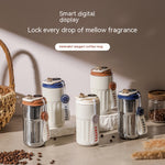 Smart Digital Thermal Bottle Portable Coffee Mug Stainless Steel Water Bottle In-Car Insulated Cup Keep Cold Vacuum Flasks 450ml 6