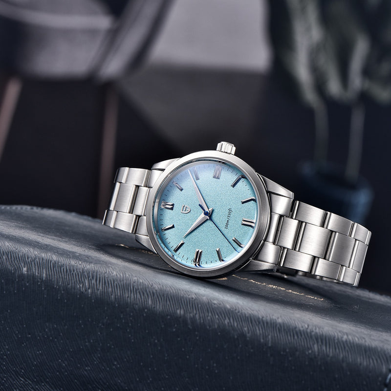 Simple Waterproof Men's Second Sweeping Starry Sky Steel Belt Quartz Watch 6