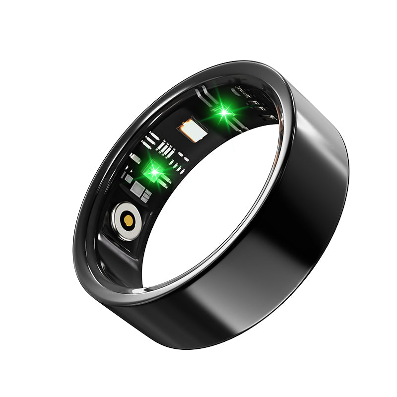 Smart Ring Health Tracker - Fitness Sleep Heart Rate Blood Oxygen Tracker Smart Ring For Men And Women,IP68 Waterproof Level Bluetooth Fitness Tracker Rings Family Care 5