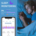 Smart Ring Health Tracker - Fitness Sleep Heart Rate Blood Oxygen Tracker Smart Ring For Men And Women,IP68 Waterproof Level Bluetooth Fitness Tracker Rings Family Care 4