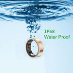 Smart Ring Health Tracker - Fitness Sleep Heart Rate Blood Oxygen Tracker Smart Ring For Men And Women,IP68 Waterproof Level Bluetooth Fitness Tracker Rings Family Care 3