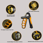 5-100kg Hand Grip Muscle Strengthener Trainer Adjustable Hands Gripper Strength Wrist Weights Expander Gym Exercise Accessories 5