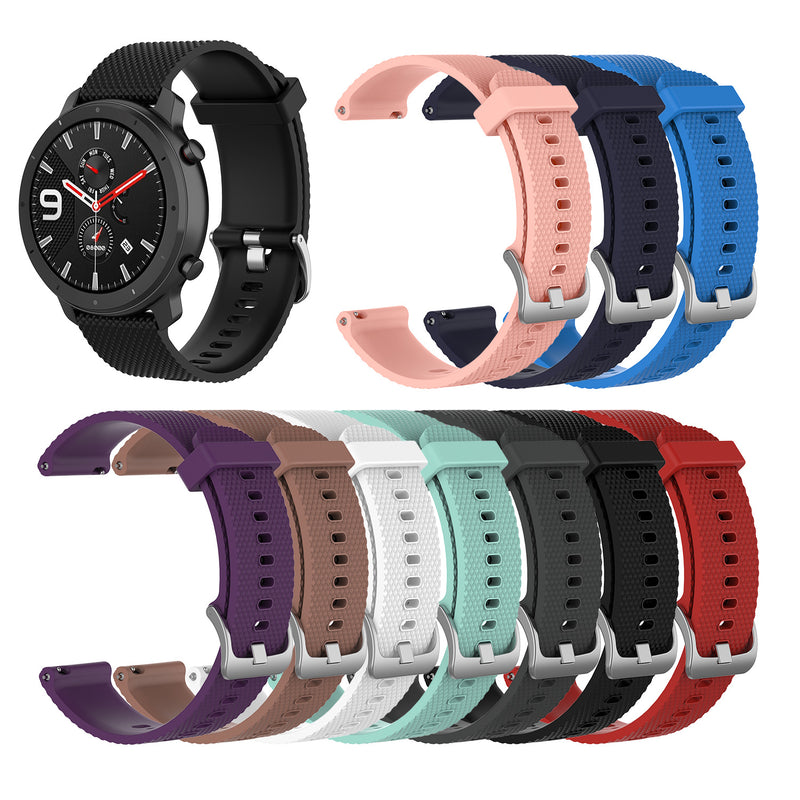 Textured Silicone Steel Buckle Sports Strap 1