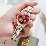 Hollow Mechanical Watch Women's Steel Belt Waterproof 2