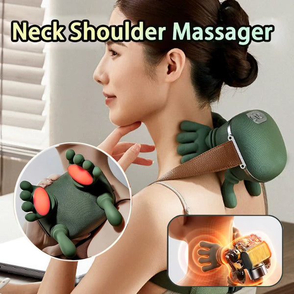 Electric Neck And Shoulder Muscle Massager Wireless Shoulder And Back Kneading