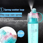 Spray Water Bottle 600ML Sports Cycling Mist Spray Water Bottle 2