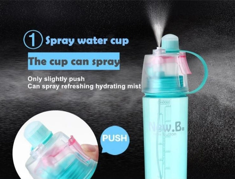 Spray Water Bottle 600ML Sports Cycling Mist Spray Water Bottle 2