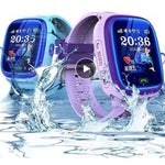 DF25 Children Waterproof Smart Watches Touch Screen Call for Rescue Remote Monitoring and Location Children's Telephone Watches 1