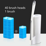 Disposable toilet brush 12