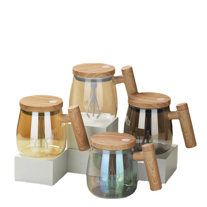400ML Self Stirring Coffee Mug  Electric Mixing Glass Coffee CupHigh Speed Fast Automatic Coffee Cup For Gyms Dining Room Kitchen Gadgets 8