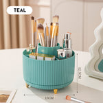 360 Rotating Makeup Brush Holder & Organizer  Countertop Storage For Cosmetics & Skincare 8 Colors 7