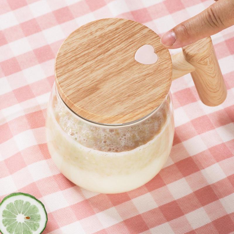 400ML Self Stirring Coffee Mug  Electric Mixing Glass Coffee CupHigh Speed Fast Automatic Coffee Cup For Gyms Dining Room Kitchen Gadgets 3