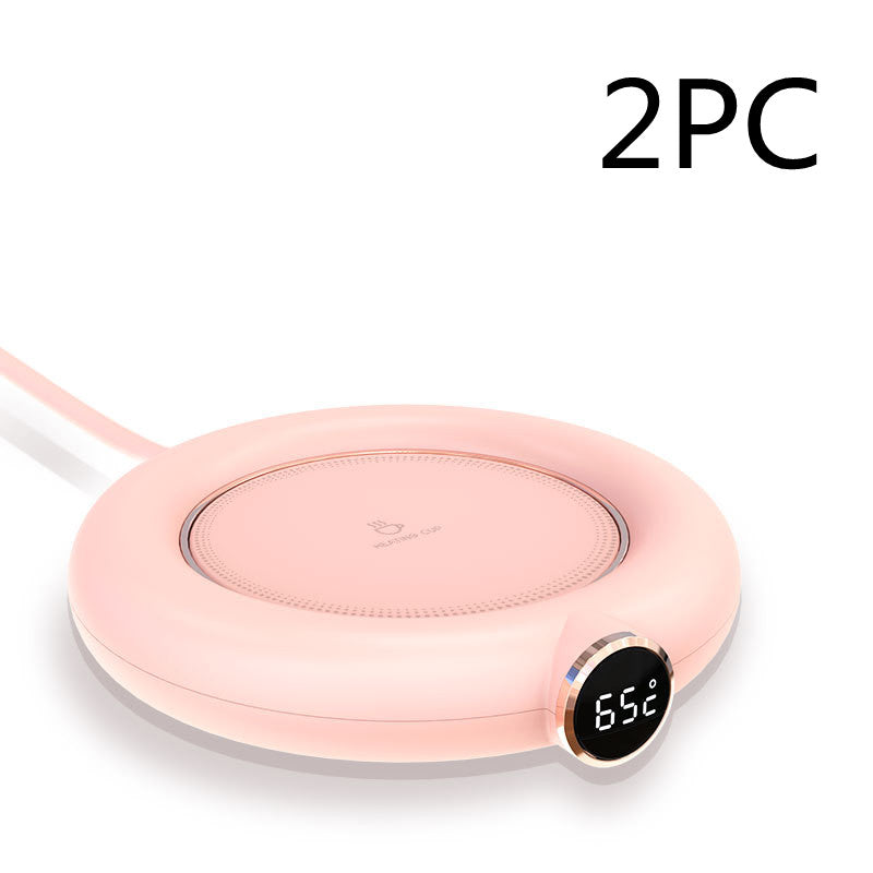 Cup Warmer Pad USB Charge Home Office 3 Temperatures Adjustable Heat Plate LED Display Electric Heater Mug Pad Winter Kitchen Gadgets 8