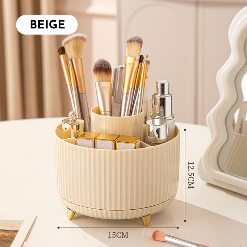 360 Rotating Makeup Brush Holder & Organizer  Countertop Storage For Cosmetics & Skincare 8 Colors 5