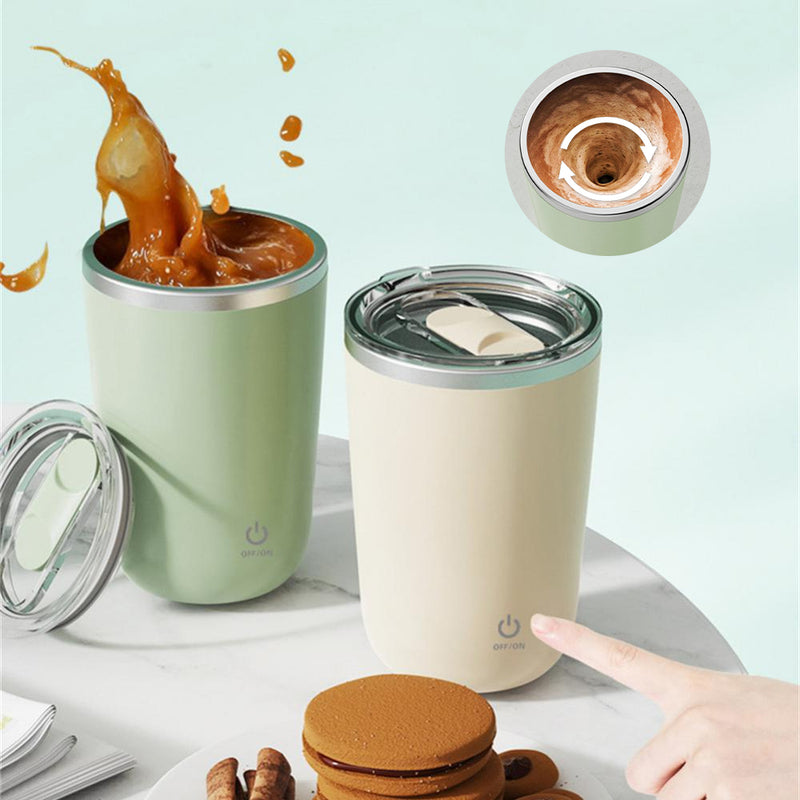 350ml Automatic Self Stirring Mug Coffee Milk Juice Mixing Cup Electric Stainless Steel Lazy Rotating Mug Magnetic Stirring Cup Kitchen Gadgets 1