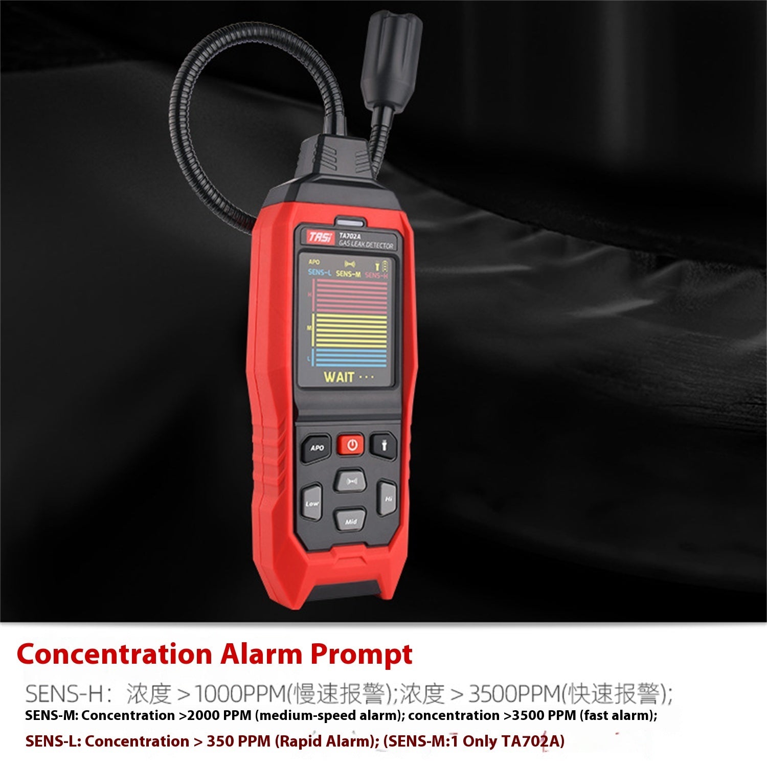 Portable Combustible Gas Leak Detector Made Of Plastic