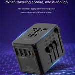 International Universal Travel Conversion Plug Dual C Socket 6