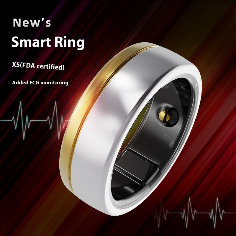 X5 ECG Monitoring Waterproof Smart Ring Sports Health Ring 1