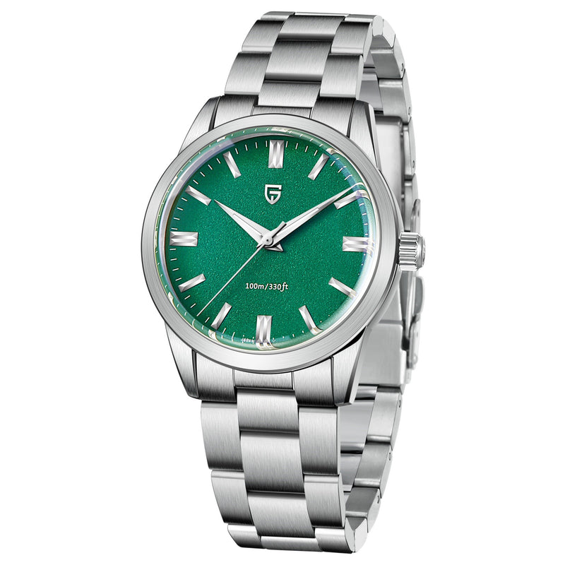 Simple Waterproof Men's Second Sweeping Starry Sky Steel Belt Quartz Watch 8