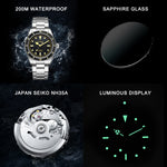 Men's Waterproof Fashion Business Mechanical Watch 8