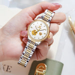 Hollow Mechanical Watch Women's Steel Belt Waterproof 5