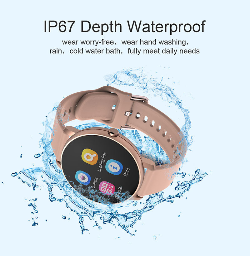 Full-touch Smart Bracelet Bluetooth Pedometer Heart Rate Silicone 1