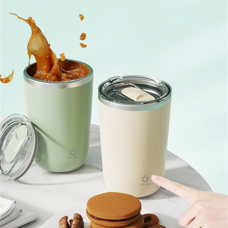 350ml Automatic Self Stirring Mug Coffee Milk Juice Mixing Cup Electric Stainless Steel Lazy Rotating Mug Magnetic Stirring Cup Kitchen Gadgets 3