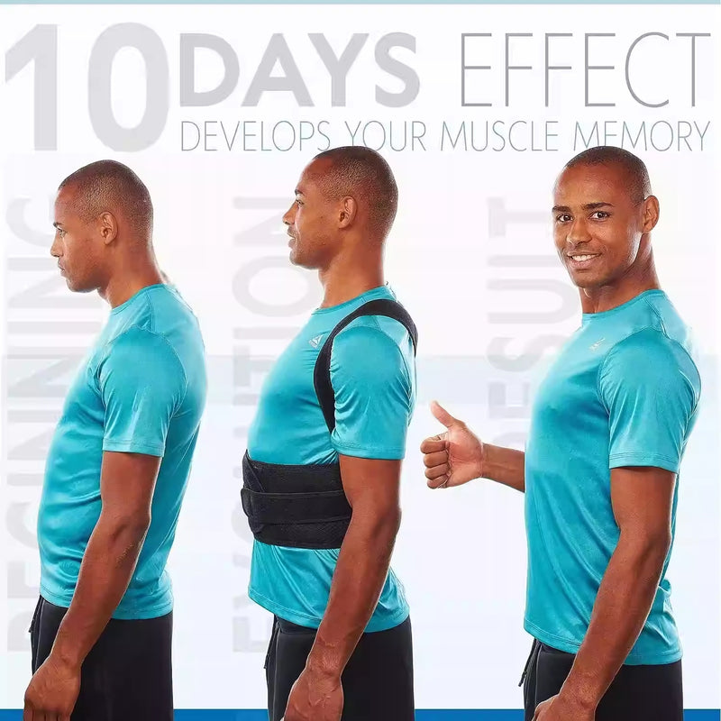 Unisex Back Support Posture Corrector With Shoulder Support 2