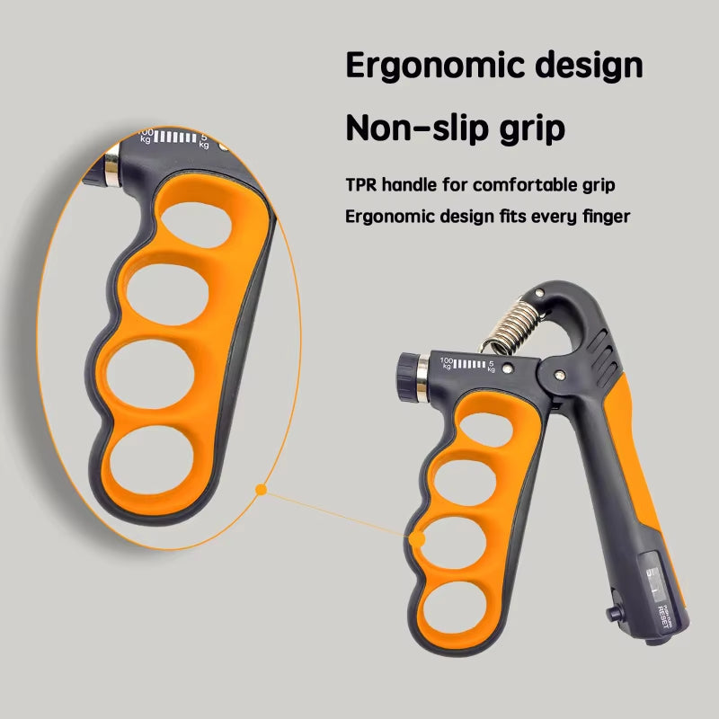 5-100kg Hand Grip Muscle Strengthener Trainer Adjustable Hands Gripper Strength Wrist Weights Expander Gym Exercise Accessories 2