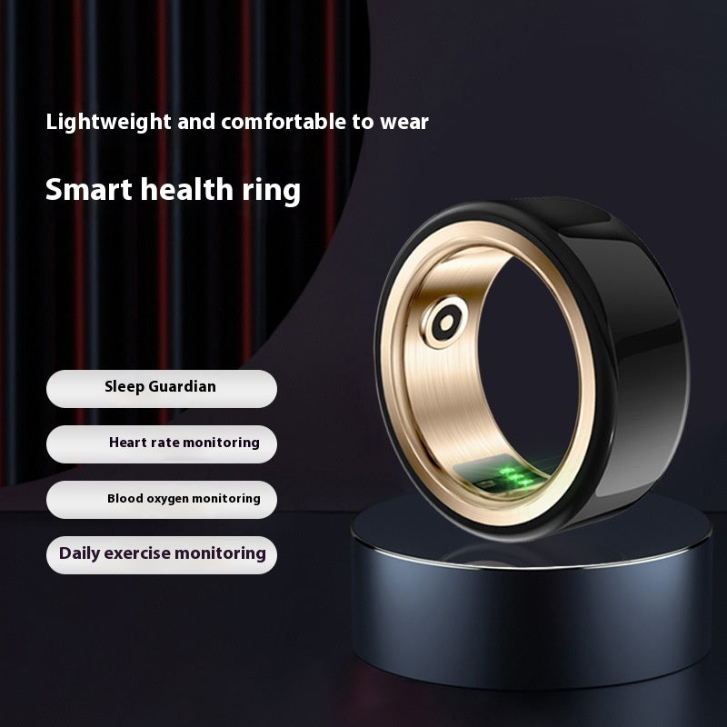 Ceramic Multifunctional Waterproof Photography Blood Oxygen Heart Rate Sleep Health Monitoring Smart Ring 2