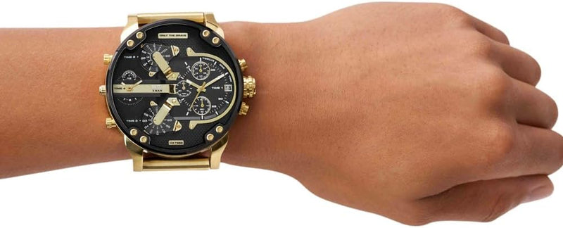 Diesel Mr. Daddy Watch for Men, Quartz Multifunctional Movement with Stainless Steel Strap 2