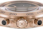 Ferragamo Urban Chrono Collection Luxury Mens Watch Timepieces with a Black Strap and Dial Featuring a Rose Gold Case 2