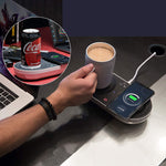 Electric Cooling Mug Coaster Heating Plug-in Wireless Charging 3